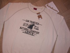 DS LEVI´S Red Tab Pullover "BEAR SWEATER" off white L RARE LEVIS 90s retro style