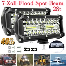 2x 3 Rows LED Arbeitsscheinwerfer Lichtbalken Lightbar Auto LKW Bagger 12V DHL