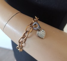 SWAROVSKI Armband Bettelarmband mit Charm rosegold