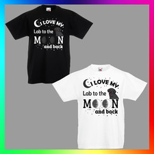 I Love my Labrador ZUM MOND & WIEDER Tshirt T-Shirt Tee Kids Kinder schwarz