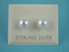 NEU Sterling Silber unechten Perlen verschiedene Größen 925