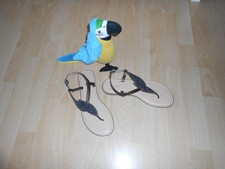 NEU Graceland 39 Sandalen bronze Türkis Zehentrenner Deichmann