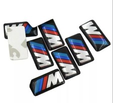 4 x BMW M Power Logo 3D Emblem Felgen Lenkrad Sticker Aufkleber 17 x 9 mm NEU 
