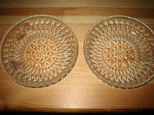 2 Stück Glasschüsseln klar geriffelt Durchmesser: ca. 14.3 cm, Höhe: ca. 2,9 cm 