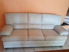 Dreier-Couch, gut erhalten, neu aufgepolstert