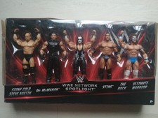 5 WWE FIGUREN Set ovp MATTEL Network Spotlight 2016 Rock Sting Ultimate W. ua