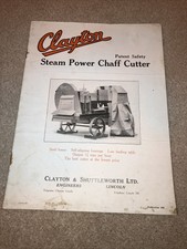 Clayton Shuttleworth Lincoln Dampftraktor Motor Spreuschneider Anfang des 20. Jahrhunderts