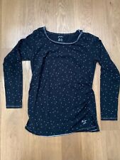 Schwangerschaftsshirt Langarm Longsleeve Esmara schwarz Punkte Gr. S 36/38