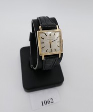 1960er Certina 1706 150 Damenuhr 22x22mm vergoldet Cal.17-25 Neues Lederband