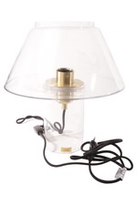 HüBSCH Tischleuchte transparent Glas Ø 24 cm