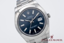 Rolex Datejust II 116300 Blue Dial Stahl Automatik 41mm