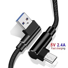 1m / 2m / 3m Typ C USB-C USB 90° Winkelkabel schnell Ladekabel Samsung Huawei