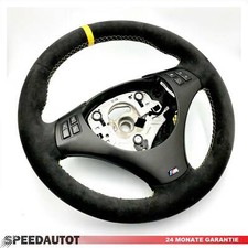 TAUSCH Lederlenkrad BMW M E82 E84 E87 E88 E90 E91 E92 E93 GELB ALCANTARA