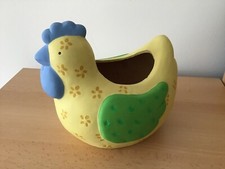 Huhn - Dekotopf - 20 cm lang - Blumentopf - neuwertig
