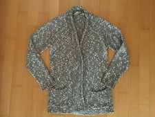 GARCIA JEANS Strickjacke länger, khaki / beige meliert, Gr. 164/170 - wie NEU!