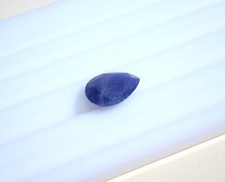 edelsteine24 Echter Saphir Tropfen fac, 13x9mm Naturfarbe unbehandelt! Saf-81