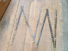 Paar 5ft Stanley Vintage Holz klappbar Regeln in schöner Box 29616