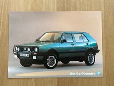 Seltenes VW Golf 2 Country Vorab-Prospektblatt aus 1989, der allererste!