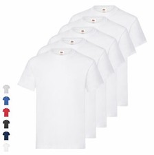 5er Pack Fruit of the Loom Heavy T Herren Basic T-Shirt Unisex NEU