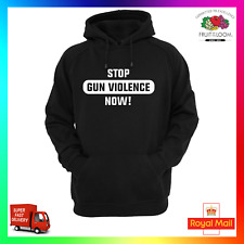 STOP GUN VIOLENCE Hoody Hoodie Aktivist Kontrolle politischen Vorbeugung Anti
