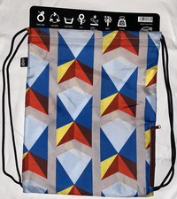 LOQI Rucksack GEOMETRIC Triangles backpack Beutel Sport NEWSTALGIE, NEU.