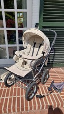XXL Paket Emmaljunga Kinderwagen Buggy + Babyschale, viel Zubehör, creme beige❤
