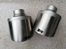 Endrohre vom original Remus duplex Sportauspuff 127mm Matt poliert Mercedes W176