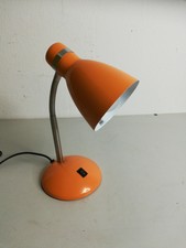 Orange Schreibtisch-Lampe Nachttisch Space Age Vintage Midcentury Shabby Chic 