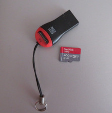SanDisk ULTRA SDXC A1 U1 Class 10 Micro-SD-Karte 400GB TOP mit Kartenleser