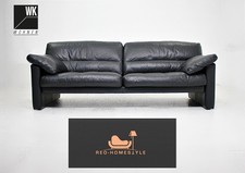 Wk Wohnen Designer Sofa Dreisitzer Leder Couch Sitz Wohnen ZImmer Stil Modern 