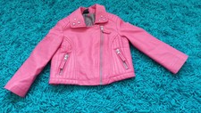 Mädchen moderne Kunstlederjacke von Kiki&Koko in Gr.92 in Rosa Top Zustand 