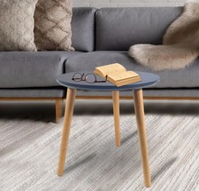 BEISTELLTISCH  40 cm rund Couchtisch Sofatisch Kaffeetisch Nachttischanthrazit