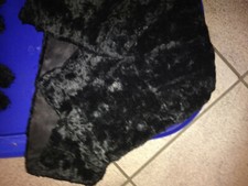 Stola Handschuhe schwarz  pelzart