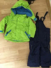 Schneeanzug Gr 74/80 2 Teile Jacke Trägerhose Skianzug Neuwertig Winter
