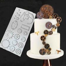 Steampunk Gear Cog Uhr Wheel Clock Fondant Silikon Backen Kuchen Backen Mold Do it yourself