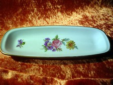 kleine Platte - Servierplatte - Stiftablage - Seifenschale - Blumenmuster, Alka