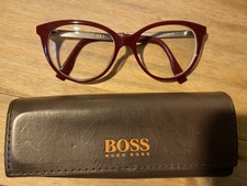 Boss Orange Brillenfassung in weinrot & Etui