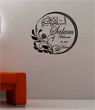 Salam islamische Wandsticker Welcome Home Wandbild Aufkleber Wandbilder s8