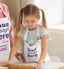 Kinder Weiß Custom Personalisierte Schürze-Backen Kochen Koch Business Geschenk