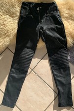 Damen elastische Kunstwildleder Hose, Gr. 40 H&M schwarz