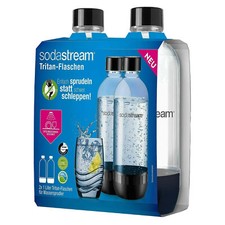 Sodastream Trinkflasche DuoPack 2x 1L Ersatzflasche PET Transparent MHD 10/22