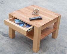 Beistelltisch Couchtisch Neu Kernbuche Massivholz Wohnzimmertisch mit Schubladen