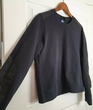 Nike Damen Damen groß schwarz kurz Pullover Vintage Retro selten zweifarbig