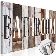 BATHROOM AUFSCHRIFT Acrylglasbild Modern Wandbild Glasbilder Bilder m-A-0933-k-a