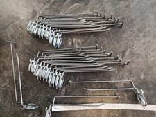 20 Lochwand Haken für z.B Tegometall Lochwände Einfachhaken m. Riegel siehe Foto