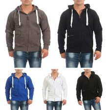 Herren leichte Sweatshirtjacke Zip Hoodie Kapuzenjacke Sweatjacke Jacke Sweater