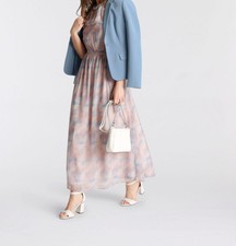 Tamaris Maxikleid aus fließendem Chiffon 641604 Rosa/Blau 34