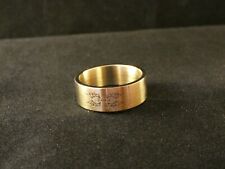 Ring 24 Karat Vergoldet Edelstahl Gold Fledermaus Unisex Vampir Wald Baum Dunkel