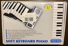 61 tasten Roll Up Piano Tragbare Weichen Silikon Elektronische Klavier OVP Neu