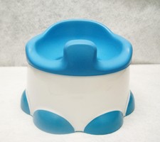 Bumbo Step 'n Potty Töpfchen Toilettensitz und Tritthocker in einem  Blau.W45
